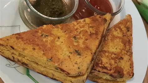 Non Fried Stuffed Bread Pakode Viral Indianfood Youtube