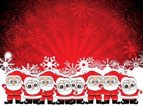 Santa Vector Background: Vector Background Christmas Background With Santa - Designious