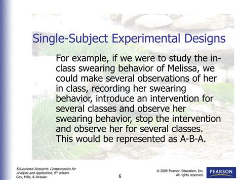 PPT Chapter 11 Single Subject Experimental Research PowerPoint