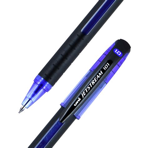 Uniball Jetstream 101 Stick Ballpoint Pens Medium Point 10mm Blue