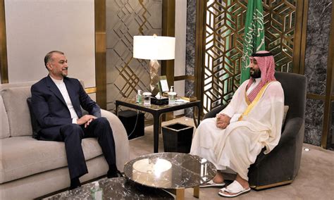 Iran Top Diplomat Meets Saudi Crown Prince Mohammed Bin Salman World