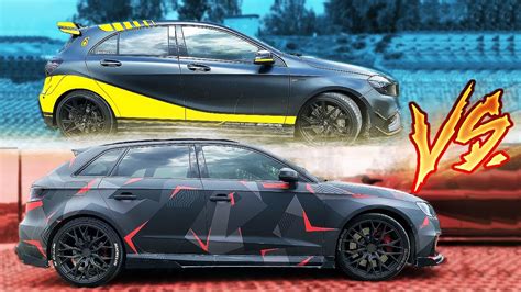 Mercedes A45 Amg Vs Audi Rs3 Wyścig I Co Wybieram Youtube