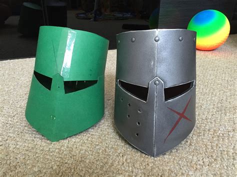 Crusader Helmet Template For Cardboard