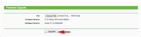 TP-Link Archer C7 v2 - Upgrade Firmware
