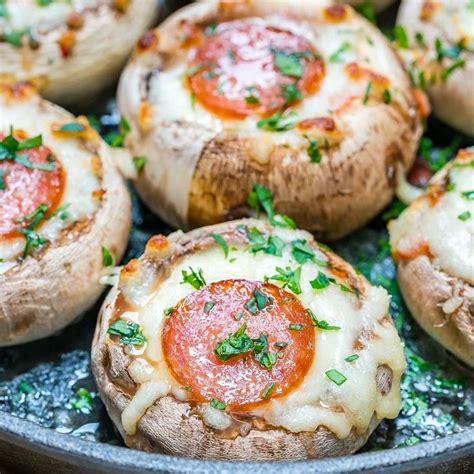 Pizza Stuffed Mushrooms Recipe