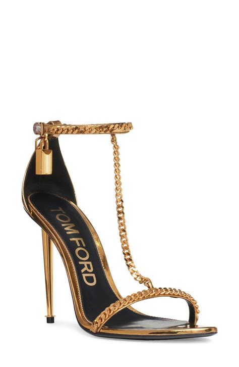 Tom Ford Padlock Naked Chain Strap Sandal Available At Nordstrom In