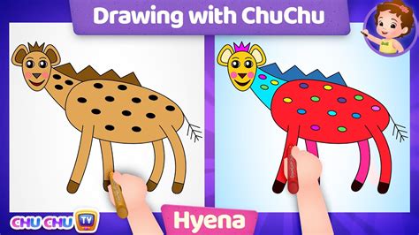 How To Draw A Hyena More Drawings With Chuchu Chuchu Tv Drawing