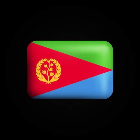 Premium Vector Eritrea Flag 3d Icon National Flag Of Eritrea