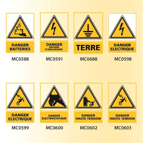 Bord Paisible Arbre Panneau Signalisation Danger Electrique Bandit