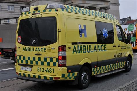 Medical Ambulance And Alarm 112 Editorial Photo Image Of Danish