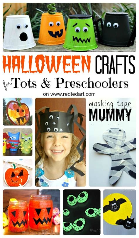 37 Cute & Easy Halloween Crafts for Toddlers and Preschool - Red Ted ...