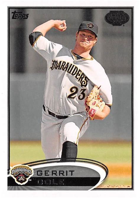 Gerrit Cole baseball card rookie 2012 Topps Pro Debut #114 (Pirates ...