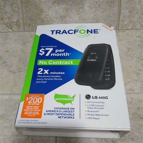 LG 440G (TracFone) Flip Phone/Smartphone - Black New for Sale ...