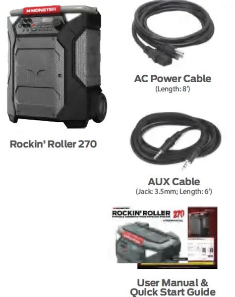 Monster Mnrr X Rockin Roller Portable Indoor Outdoor Wireless