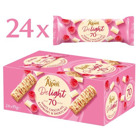 Bulk Buy Alpen Delight Bars White Chocolate Raspberry Shortcake