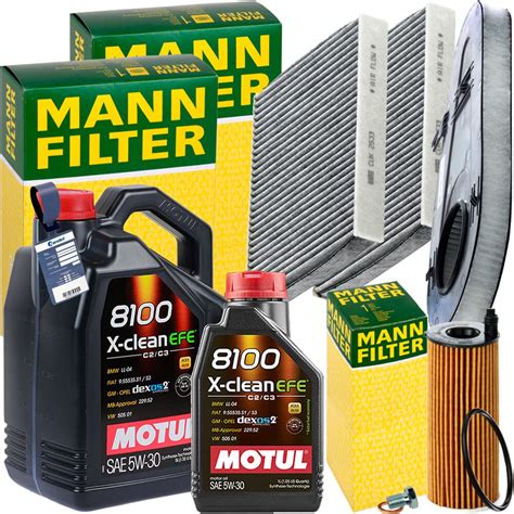 Mann Inspektionspaket L Motul Efe W L Passend F R Bmw Er F F