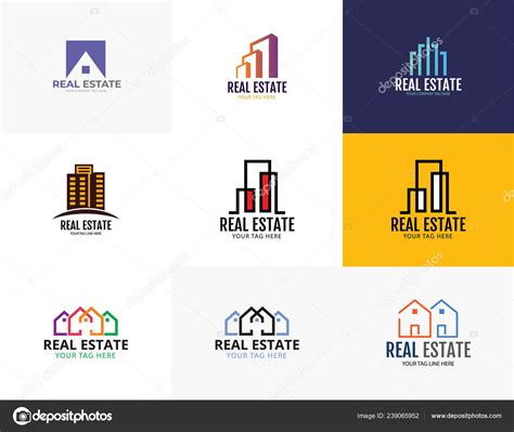 Estate Agency Logo Pack Stock Vector by ©prosymbols 239065952