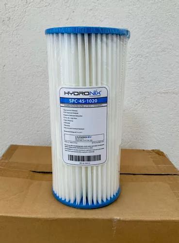 Filtro Cartucho De Sedimento Plisado Hydronix 4 5x10 20 Micr Meses