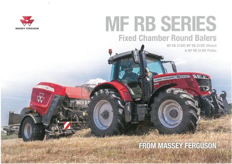 Massey Ferguson Round Baler Rb3130f Xtracut And Protec Brochure Rb 3130 F