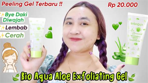 Review Bio Aqua Aloe Niacinamide Exfoliating Gel YouTube