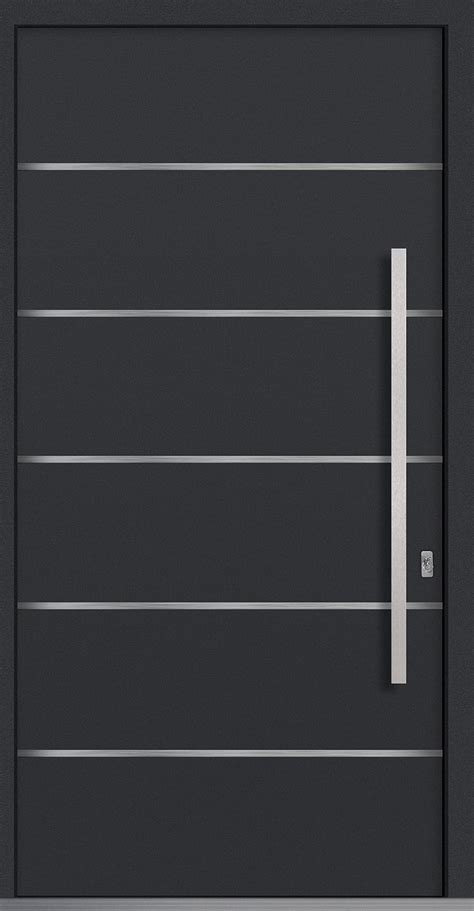 Db Pvt Alu B Wood Aluminum Matte Dark Gray Aluminum Wood Entry Doors