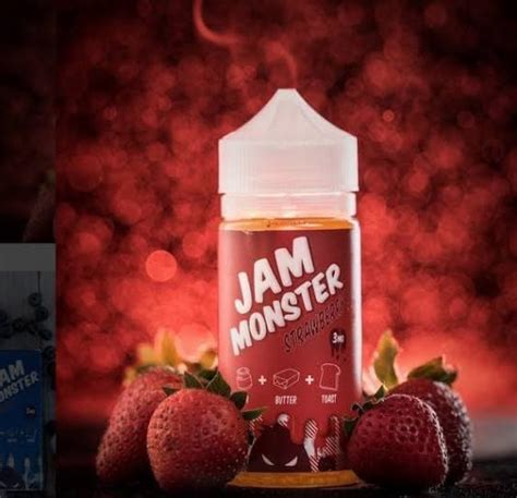 Jam Monster Strawberry 100ml Tinh Dầu Vape Mỹ Vapeaz