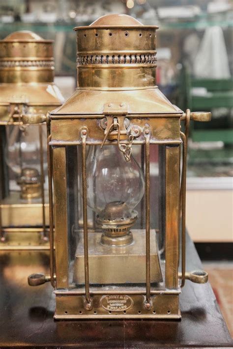 Antique 1880 Solid Brass Ship Lanterns By Davey And Co London