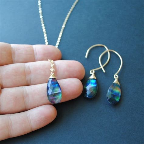 Ammolite Jewelry - Etsy