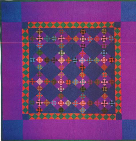 Double Nine Patch Amish Quilt Pattern Lancaster Co Pennsylvania