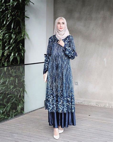 Model Baju Gamis Kombinasi Brokat Terbaru 2022 Homecare24