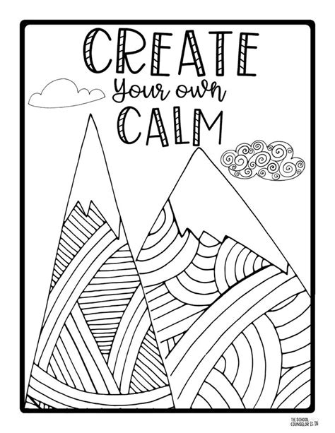 Free Mindfulness Coloring Pages For Primary Students - lord i am not ...