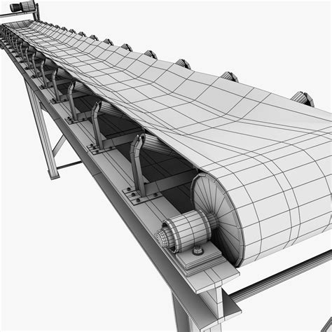 Belt Conveyor 3d Model 79 Obj Max Fbx 3ds Free3d