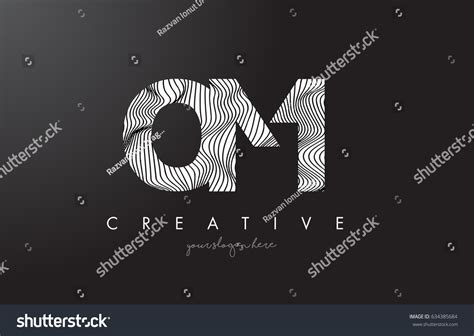 Om O M Letter Logo Zebra Stock Vector Royalty Free 634385684