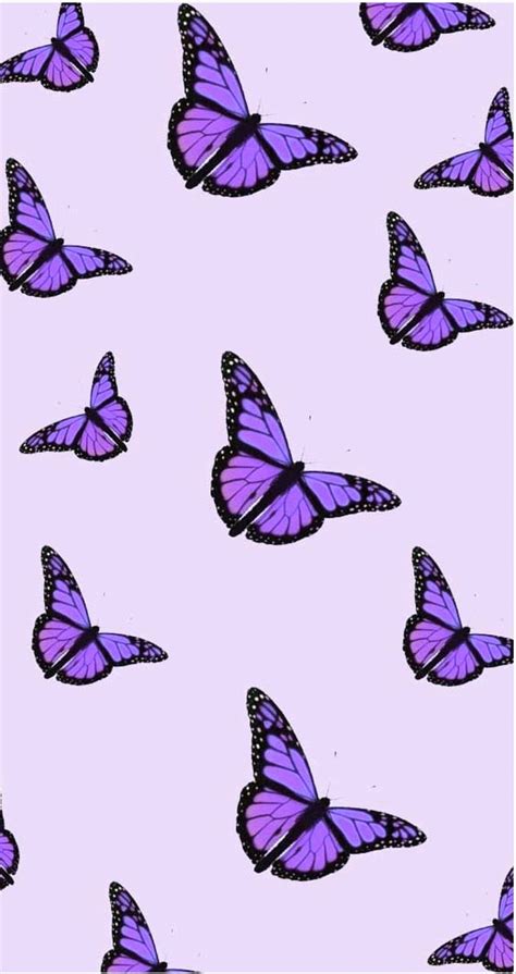 Aesthetic Butterfly Purple Purple Butterfly IPhone HD Phone Wallpaper