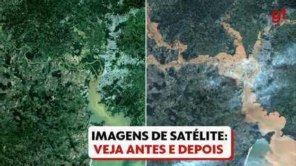 V Deo Imagens De Sat Lite Mostram Antes E Depois De Maior Enchente Da