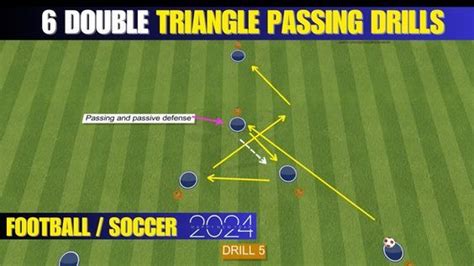 6 Double Triangle Passing Drills Football Soccer 2024