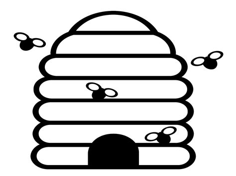 Simple Large Bee Hive Clip Art At Vector Clip Art Online