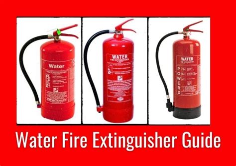 Water Fire Extinguisher Guide Fmc Fire