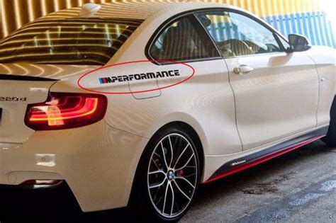 Paar Bmw M2 M240 G42 F22 F87 M Performance Side Stripes Deuren Fender Stripe M Vinyl Decal