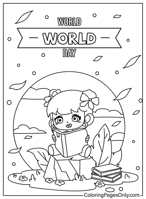 Drawing World Book Day Coloring Page Free Printable Coloring Pages