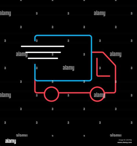 Fast Shipping Delivery Truck Vector Icon Stock Photo Alamy