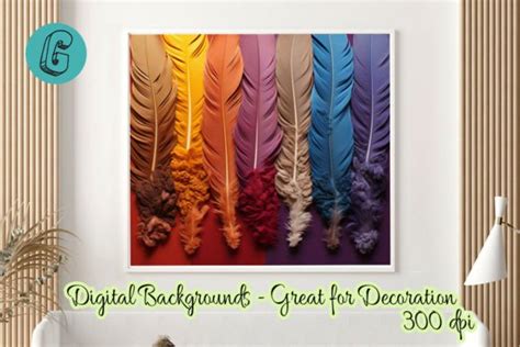 Boho Feathers Macrame Background 16 Graphic By Glamour Creative Fabrica