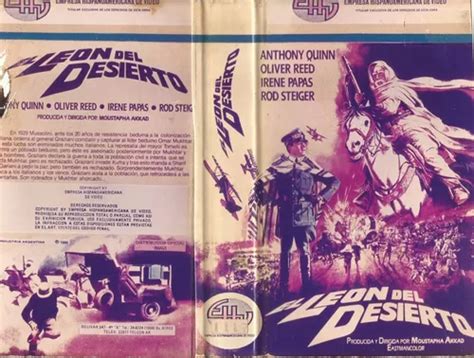 El Leon Del Desierto Vhs Anthony Quinn Oliver Reed MercadoLibre