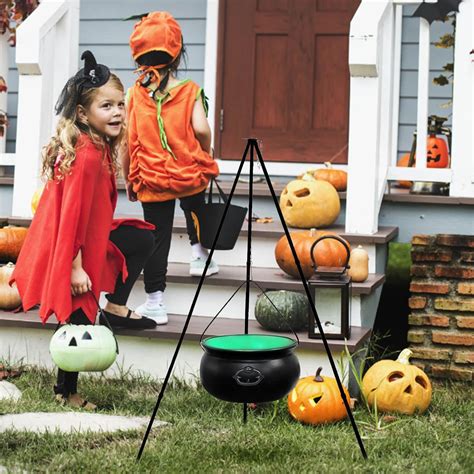 Halloween Decor Outdoor Witches Cauldron Large Witches Cauldron On