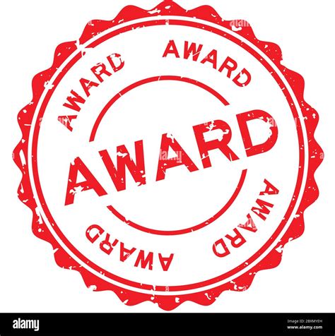 Grunge Red Award Word Round Rubber Seal Stamp On White Background Stock Vector Image And Art Alamy