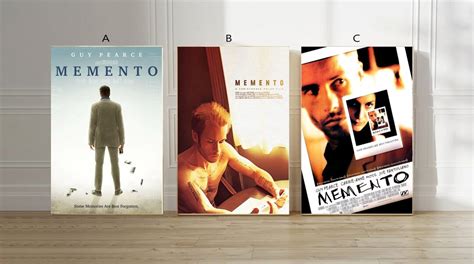 Memento Film Classic Movie Canvas Poster Unframe Multiple Choice ...