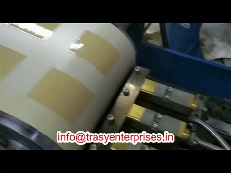 Hot Melt Coating Machine Yellow Sticky Cards Making Machines With Hot
