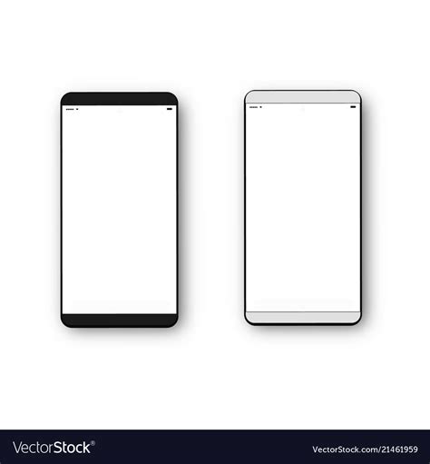 Realistic Smartphone With Blank Screen Royalty Free Vector