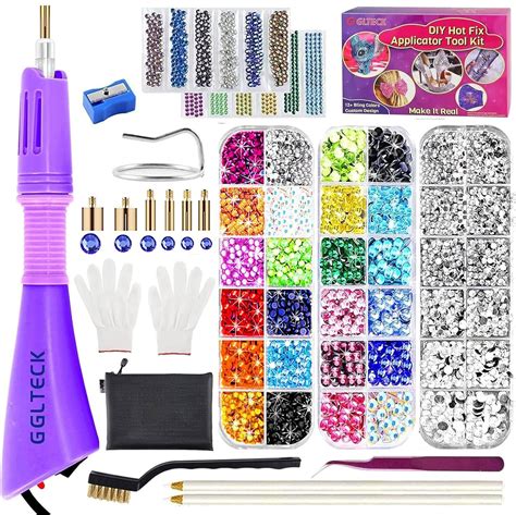 Amazon Glteck Hotfix Applicator Bedazzler Kit With Pcs