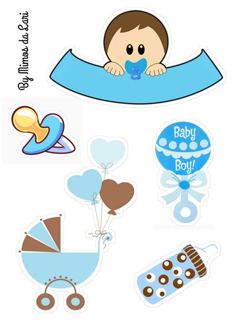 Its A Boy Free Printable Cake Toppers Oh My Baby